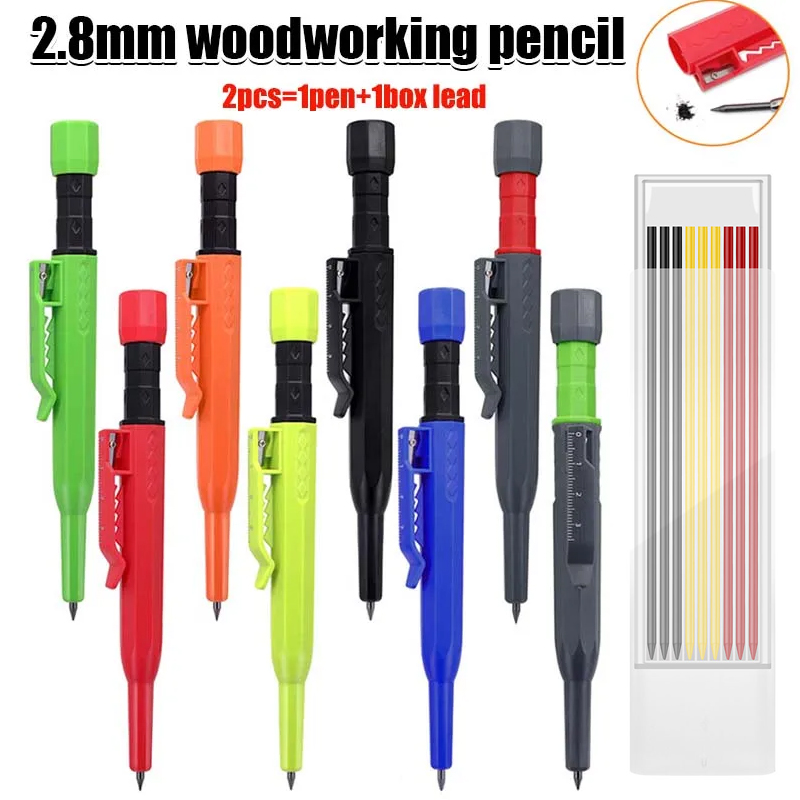Staedtler Pencil Lumocolor - ชุดดินสอช่างไม้ 3 สี พร้อมไส้ดินสอในตัว สำหรับงานไม้ งานก่อสร้าง