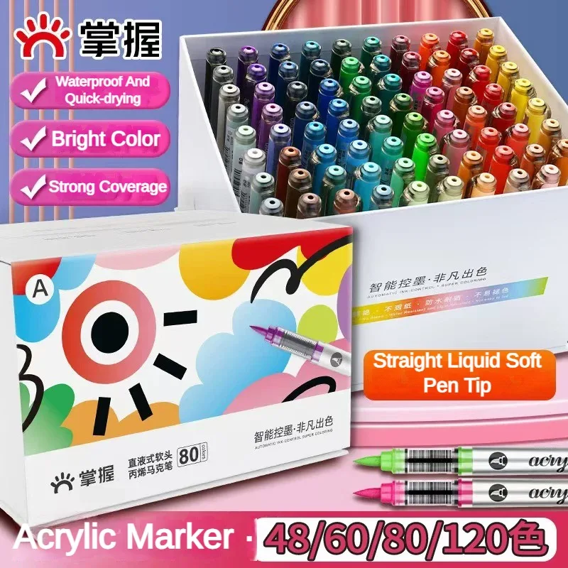 Copic Marker Sketch - GRASP 120/1 สีมาร์กเกอร์อะคริลิคกราฟฟิตี้กันน้ำสเก็ตช์ปากกาแอลกอฮอล์สำหรับผ้า/หินเครื่องเขียนอุปกรณ์ศิลปะ