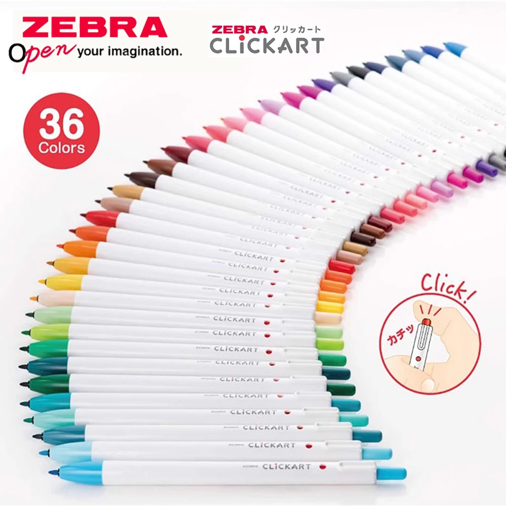 Zebra Pen Mildliner - 1pcs ญี่ปุ่น ZEBRA Highlighter ปากกา Clickart