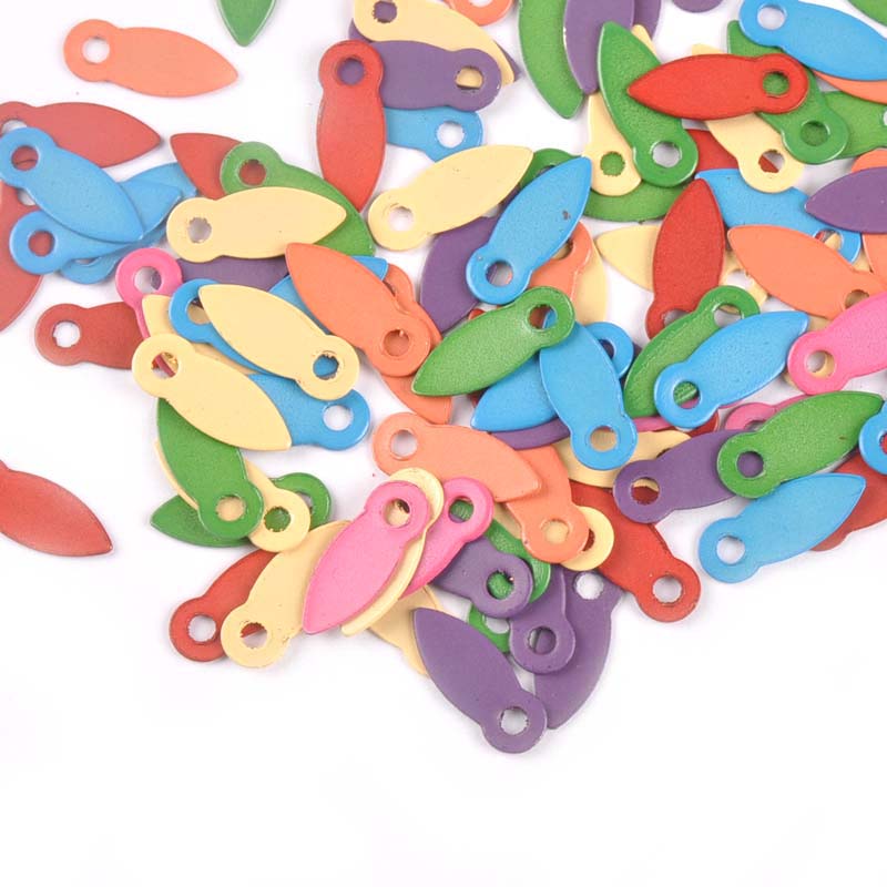 Embellishments For Scrapbooking - 100 ชิ้น หมุดหลากสีสำหรับตกแต่งสมุดภาพ หมุดล็อคแบบหมุน ปุ่มหมุด DIY