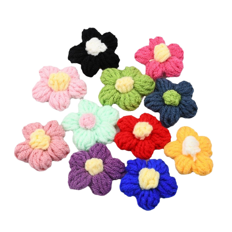 งานถักโครเชต์ดอกไม้ห้ากลีบทำมื - Embellish Craft บทวิจารณ์และราคา