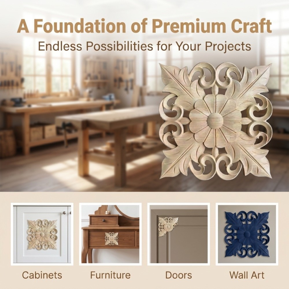 ของตกแต่งบ้าน ไม้แกะสลักสีน้ำต - Embellish Craft บทวิจารณ์และราคา