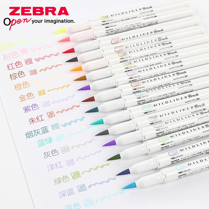 ปากกาหัวปากกามาร์กเกอร์สองด้าน - Zebra Pen Mildliner บทวิจารณ์และราคา