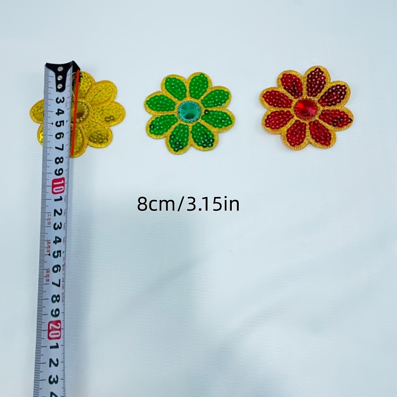 แพทช์ปักลายดอกไม้ประดับเลื่อมแ - Applique Patch Flower บทวิจารณ์และราคา