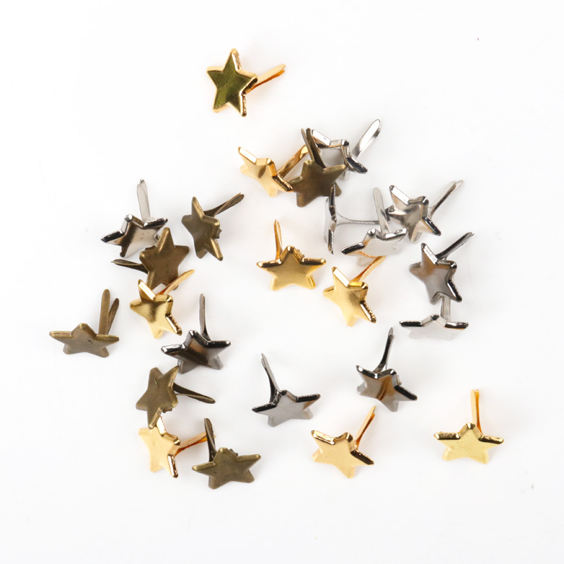 50 ชิ้นผสมโลหะ Star Brad Studs - Embellishments For Scrapbooking บทวิจารณ์และราคา