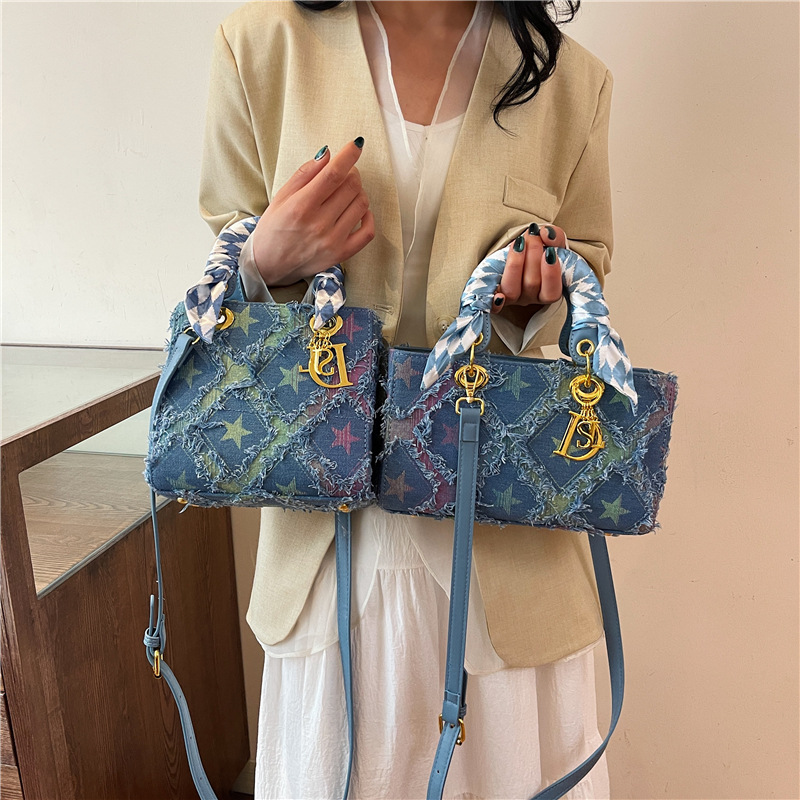 Y2K ผู้หญิงใหม่ DENIM Star กระ - Craft Embellishment Storage บทวิจารณ์และราคา