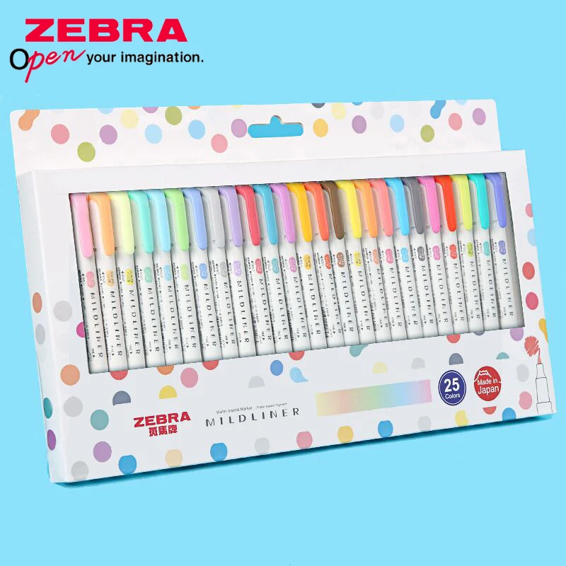 ปากกาไฮไลท์ Zebra mildliner WK - Zebra Pen Mildliner บทวิจารณ์และราคา