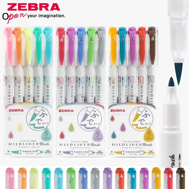 ปากกาไฮไลท์ Zebra mildliner se - Zebra Pen Mildliner บทวิจารณ์และราคา