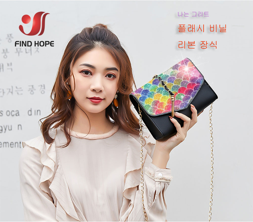 กระเป๋าโบว์หนังสังเคราะห์สีรุ้ - Glitter Vinyl Roll บทวิจารณ์และราคา