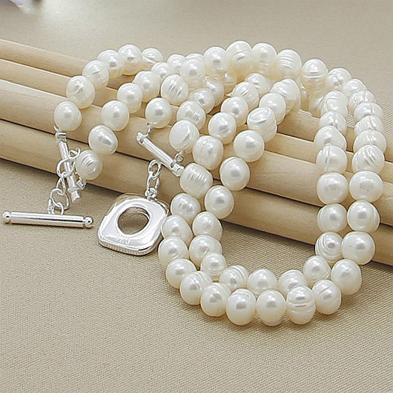 Aravant 925 Silver Double Laye - Pearl Trim Chain บทวิจารณ์และราคา