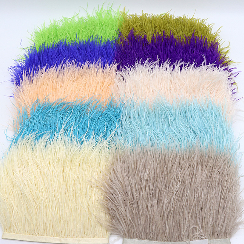 1M 8-10 ซม.ขนนกกระจอกเทศสีดํา  - Feather Trim Marabou บทวิจารณ์และราคา