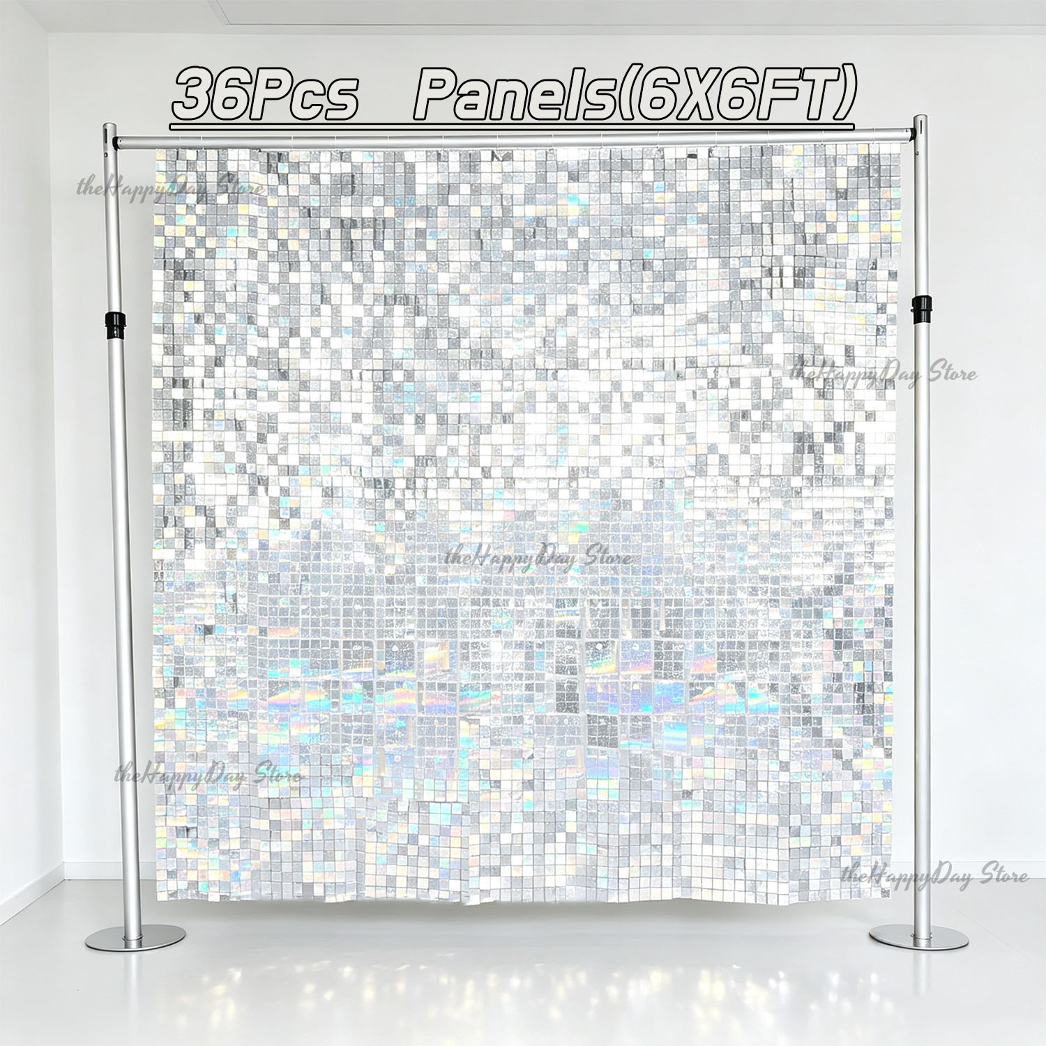 แผ่นฉากหลังวิบวับ 18-3 ชิ้น แผ - Sequin Fabric Panel บทวิจารณ์และราคา