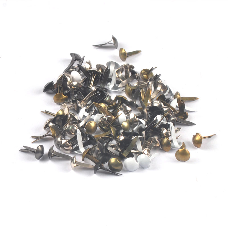 หมุดโลหะสีดำขาวขนาดเล็ก 100 ชิ - Embellishments For Scrapbooking บทวิจารณ์และราคา