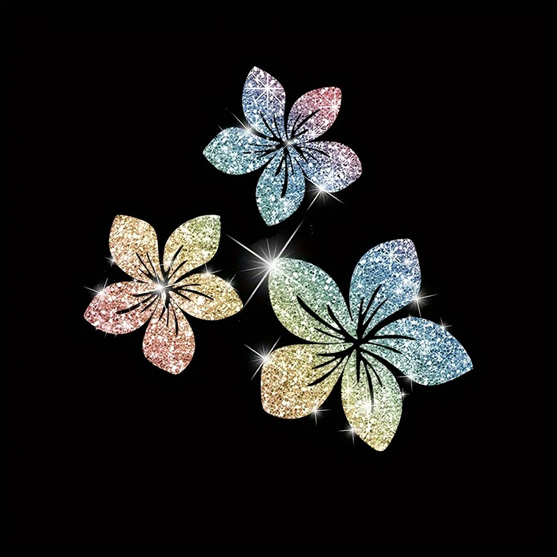 สติกเกอร์ติดรถยนต์ลายดอกไม้กาก - Glitter Vinyl Roll บทวิจารณ์และราคา