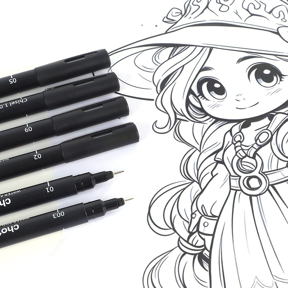 ปากกาไมโครสีดำ, 15 ขนาด, หมึกก - Copic Marker Sketch บทวิจารณ์และราคา