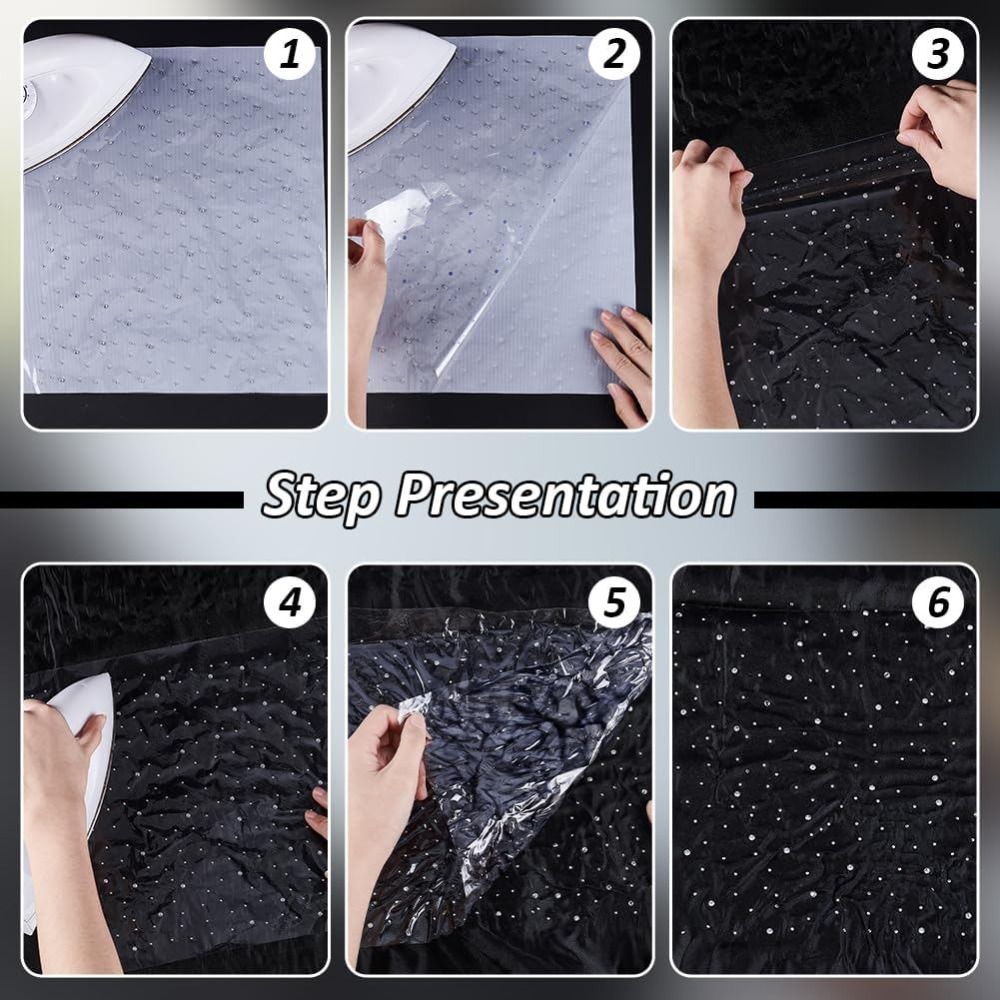 แผ่นสติ๊กเกอร์เพชรประดับแบบรีด - Hotfix Rhinestone Sheet บทวิจารณ์และราคา