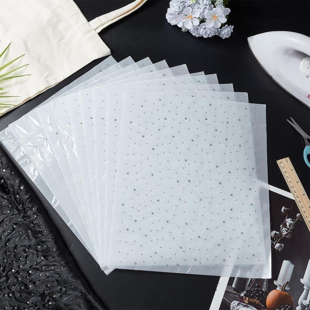 แผ่นสติ๊กเกอร์เพชรประดับแบบรีด - Hotfix Rhinestone Sheet บทวิจารณ์และราคา