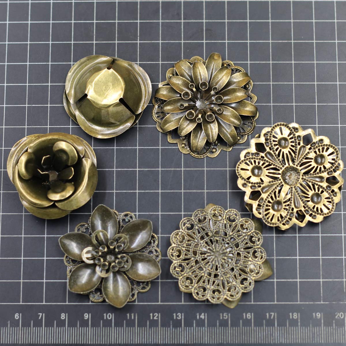6 ชิ้น Embellishments ผสมดอกไม - Embellish Craft บทวิจารณ์และราคา
