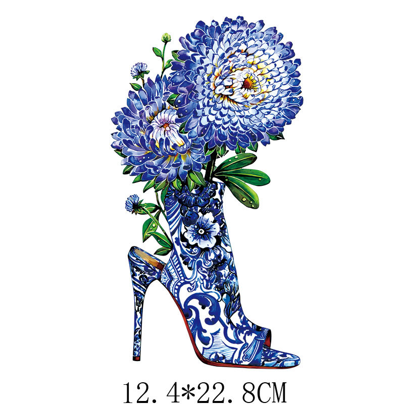 รองเท้าส้นสูงดอกไม้เหล็กบน Pat - Applique Patch Flower บทวิจารณ์และราคา