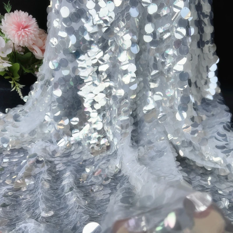 ผ้าเลื่อมคริสตัลเข้ารหัสสำหรับ - Crystal Mesh Fabric บทวิจารณ์และราคา