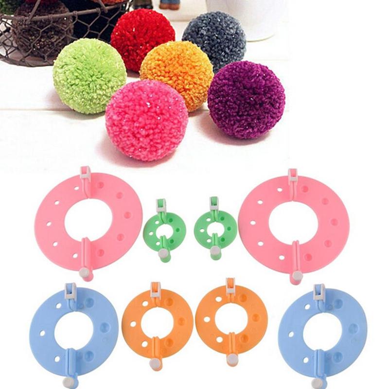 ชุดเครื่องทำปอมปอมพลาสติก 8 ชิ - Pom Pom Maker Tool บทวิจารณ์และราคา