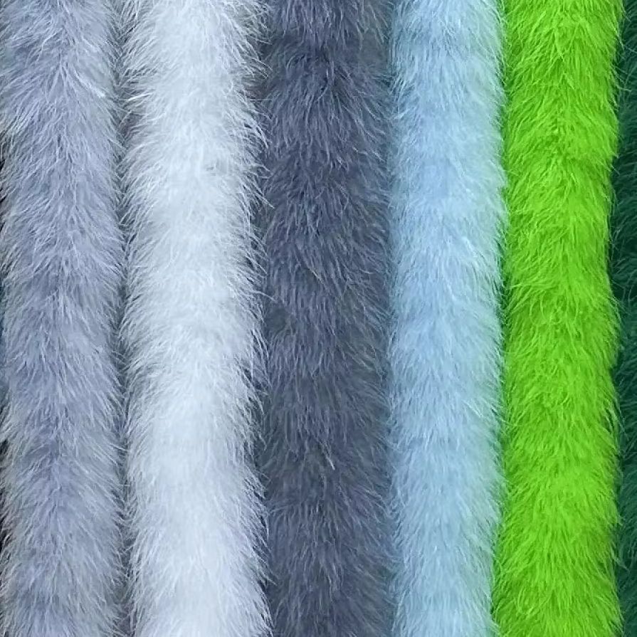 ขนนกมาราบูธรรมชาติ 2 เมตร 50 ก - Feather Trim Marabou บทวิจารณ์และราคา