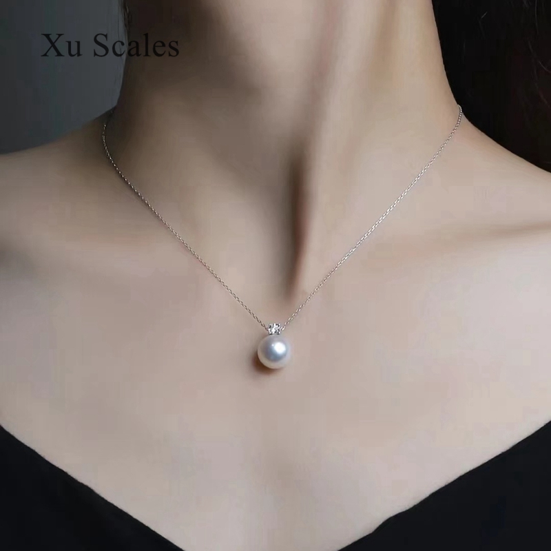 จี้มุกธรรมชาติ9-11มม.S925เงินส - Pearl Trim Chain บทวิจารณ์และราคา