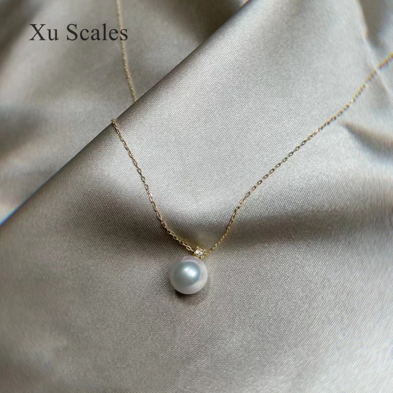 จี้มุกธรรมชาติ9-11มม.S925เงินส - Pearl Trim Chain บทวิจารณ์และราคา
